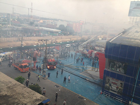 Fire engulfs Pattaya Muay Thai stadium