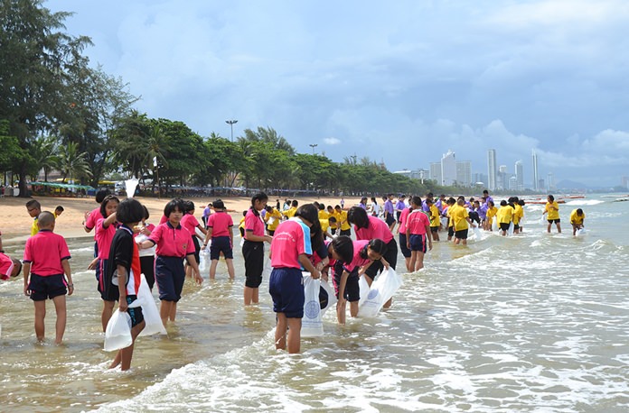 Dozens of students and teachers took part in the World Environment Day activities.