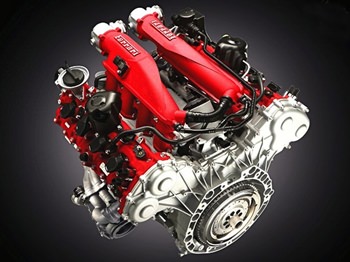 Award winning Ferrari engine.