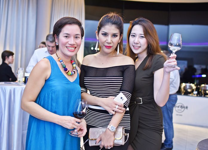 (L to R) Kanavaree Morphett, client executive at IBM Thailand, Waraporn Hausmann, shareholder and managing director at Asian Trading machine Tools, and Lizhen Lynette Fang, property consultant commercial agency at Knight Frank Chartered Thailand.