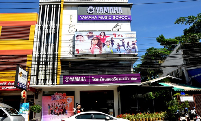 The Yamaha School Pattaya and DVK Star Talent Academy are located on Pattaya 3rd Road near the driving range before North Pattaya Road.