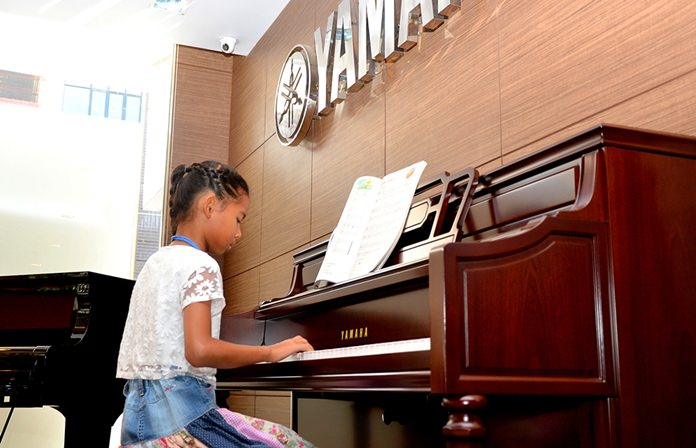 This young pianist will go far in life.