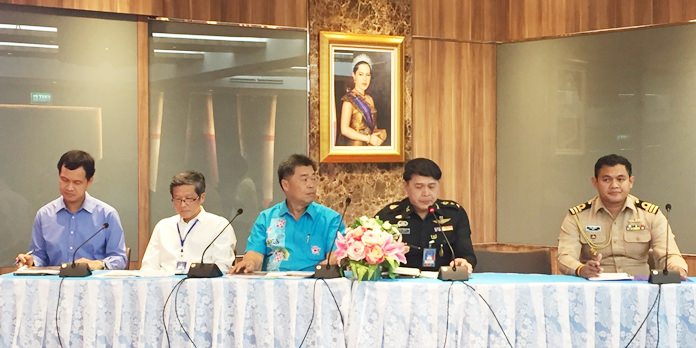 Banglamung District and military meet to begin mapping out disaster-relief plans should severe flooding strike this rainy season.