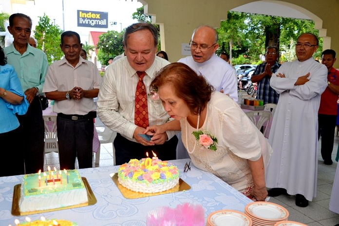 A double celebration, 50th wedding anniversary and Prem’s birthday.