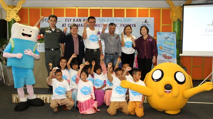 Kan Air is taking northerners to the beach, launching service connecting Chiang Mai with Pattaya for a visit to the Cartoon Network Amazone waterpark.