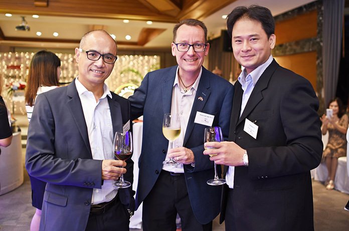 Prayuth Srisongkram from W-Tech, Hans van den Born, Executive Director at NTCC, and Rattaporn Sivamok, Business Development Manager at W-Tech.
