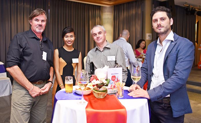 Grant Atkinson, General Manager at Rocket Products International Co., Ltd., Anongrat Nildonwai, sales executive at BVZ Asian, Peter Van den Broecke, SMA Team Manager SEA at Thermaflex Insulation Asia Co., Ltd., and Luca Martin, Asian Suppliers Development Director at Ducati Motor Thailand.