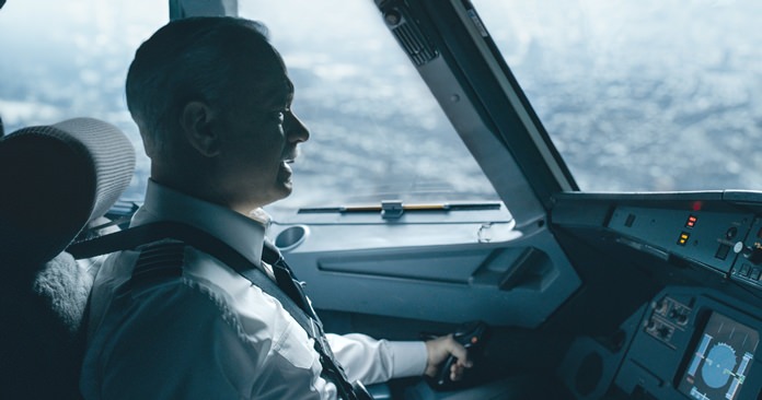 This image shows Tom Hanks in a scene from “Sully.”  (Warner Bros. Pictures via AP)