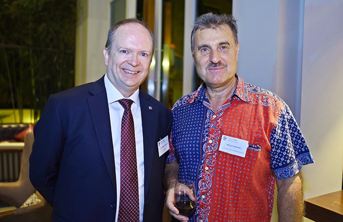 Dr. Stephen J. Anderson, Commercial Attaché at the American Embassy Bangkok, and Michael Miamente, director-Asia Operations at AAM.