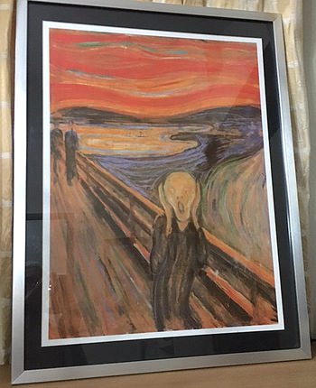 Auction item: Lithograph of Munch’s ‘The Scream’.