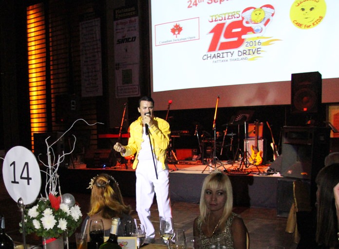 Paul Jackson as Freddie Mercury headlined the Jesters Care for Kids Charity year-end gala party at the Amari Pattaya. Truly an evening to remember, the event raised more valuable funds for the less fortunate children in and around Pattaya.