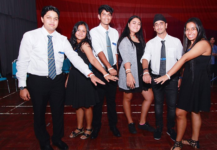 GIS’s new Prefects display their one-of-a-kind Leadership wristbands.