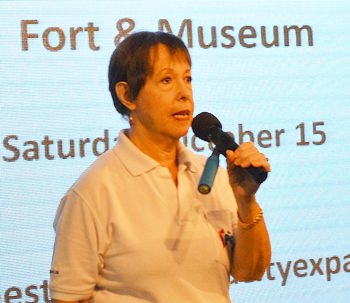 Member Judith Edmonds conducts the PCEC’s Open Forum, where information is sought and given on Expat living in Pattaya.