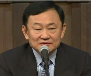 Former prime minister Thaksin Shinawatra.