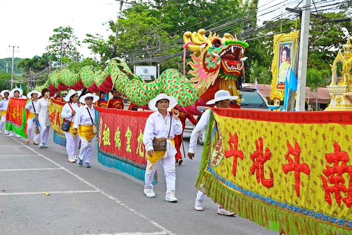 Lions and dragons took over the Eastern Seaboard as the annual Vegetarian Festival began in Pattaya and Sattahip. The streets were filled with parades on opening day, when thousands of residents promised to eat only vegetables ... at least until Oct. 10. 