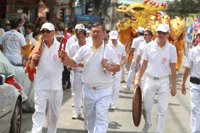 Many local leaders marched in the annual parade.