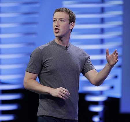 In an interview Thursday, Nov. 10, 2016, with “The Facebook Effect” author David Kirkpatrick, Facebook CEO Mark Zuckerberg said the idea that Facebook influenced the outcome of the U.S. election is a “crazy idea.” (AP Photo/Eric Risberg, File)
