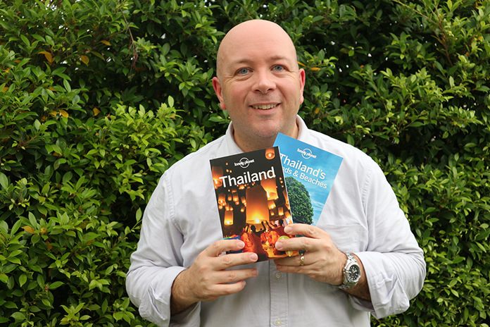 Lonely Planet: Author Mark Beales with the new Lonely Planet Thailand and Thailand’s Islands & Beaches guides.