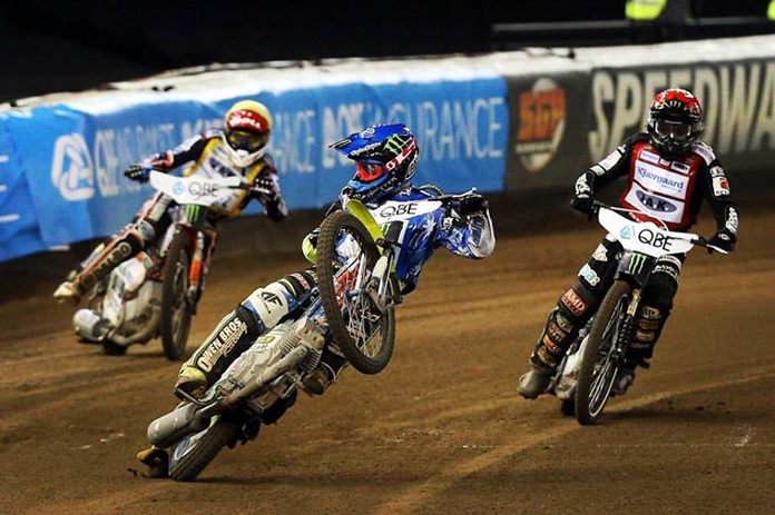 Speedway action.