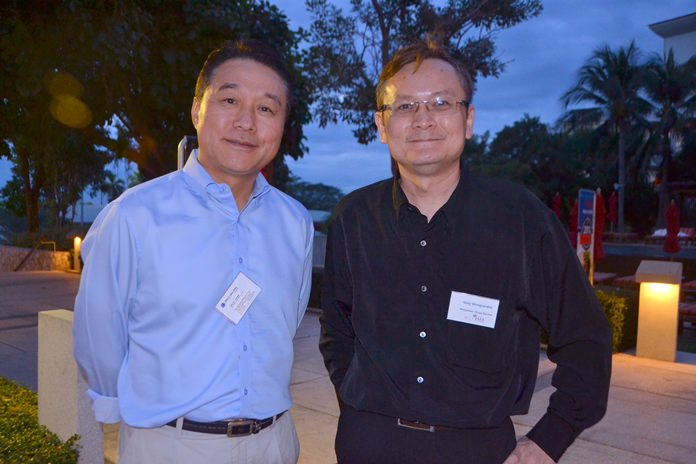 Capt. Lim Yeongtae, Vice President / Head of the Bangkok office of Eukor Car Carriers Thailand, and Gary Wongsarakit from Wilhelmsen Ships Service.