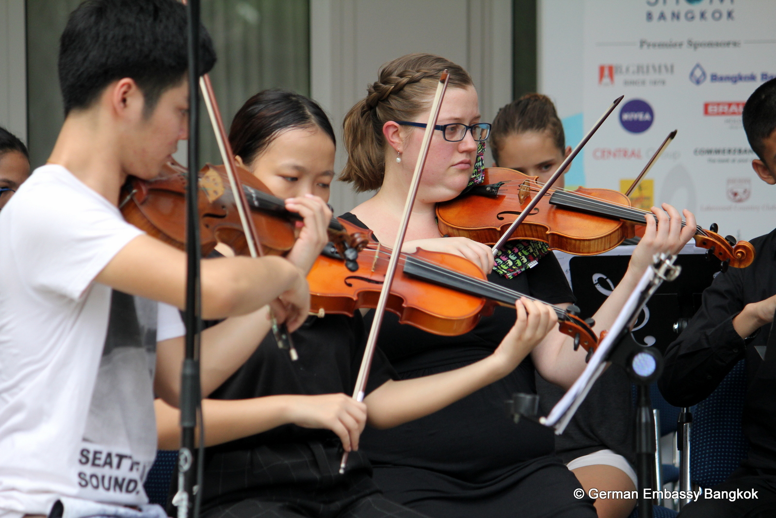 The Immanuel School Orchestra members thrilled the audience with their enthusiasm and musical talent.