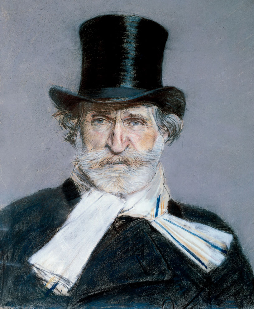 An 1886 portrait of Verdi by Giovanni Boldini.