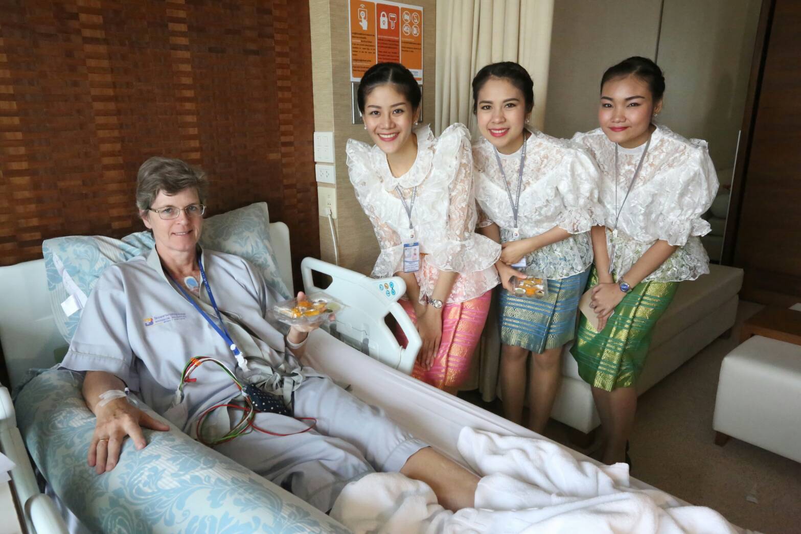 Bangkok Hospital Pattaya brought some early Thai New Year’s cheer to patients with free “lucky” sweets.