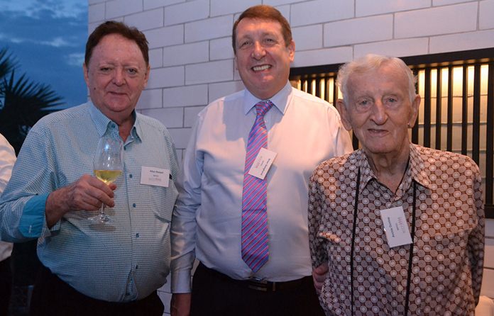 Allan Riddell, Consultant to the board at SATCC, Brian Songhurst and Archie Dunlop, South African Chamber of Commerce.