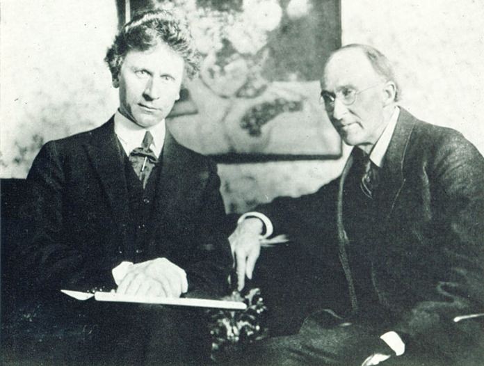 Percy Grainger (left) and Frederick Delius in 1923.