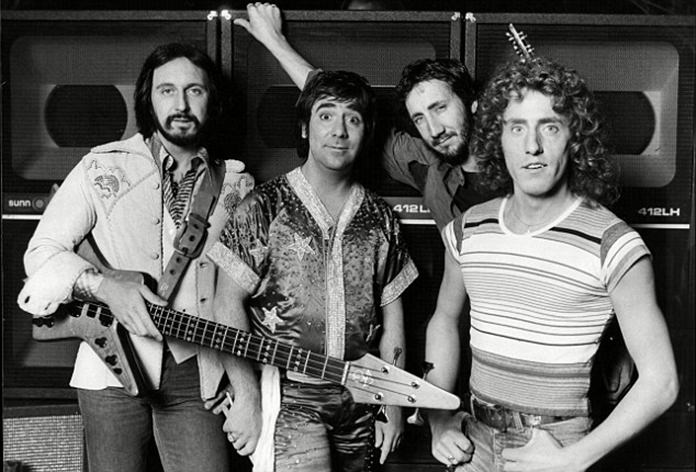 The Who (from left) John Entwistle, Keith Moon, Pete Townshend and Roger Daltrey.