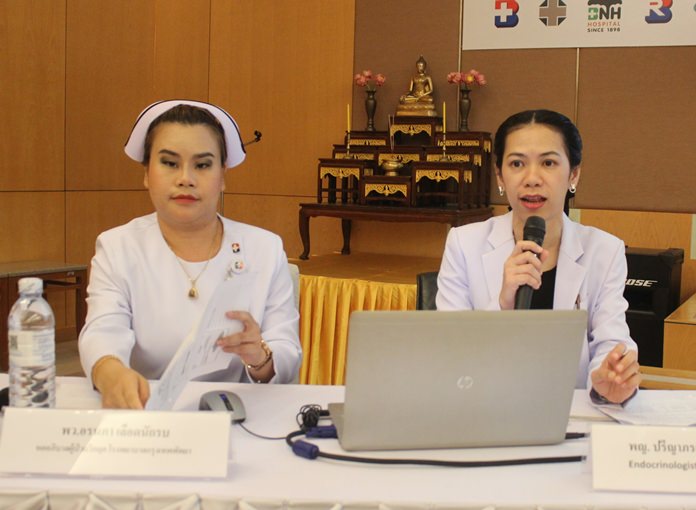 Nurses Ornapa Leuatnakrob and endocrinologist Dr. Preeyaporn Vitheesamrantham talk about patient diet, exercise, and ways for patients to boost their immune systems.