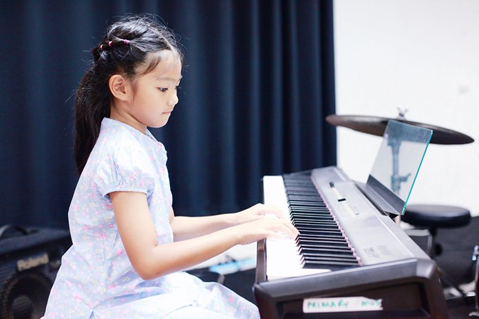 Some intricate piano work at the recital.