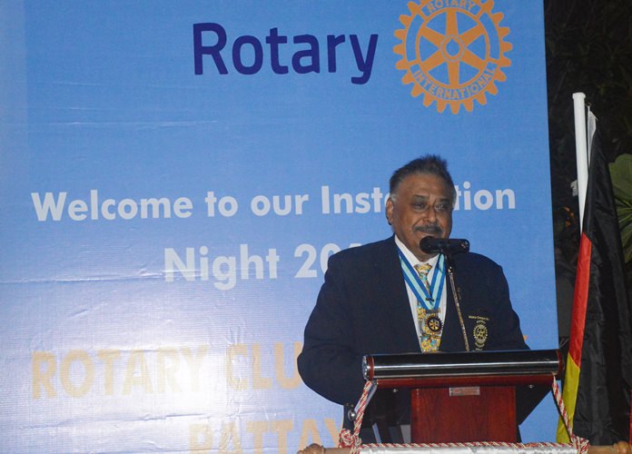 PDG Peter Malhotra speaks lovingly of HM the late King Rama IX and Rotary’s Lake of Love project in his honour.