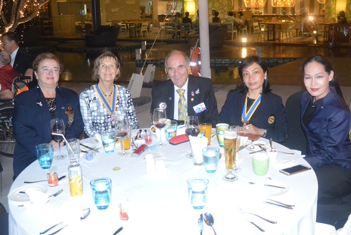 Rotarians from other clubs attended the festivities.