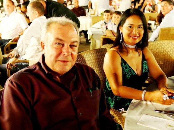 General Manager Rene Pisters with wife Ploy enjoying the party.