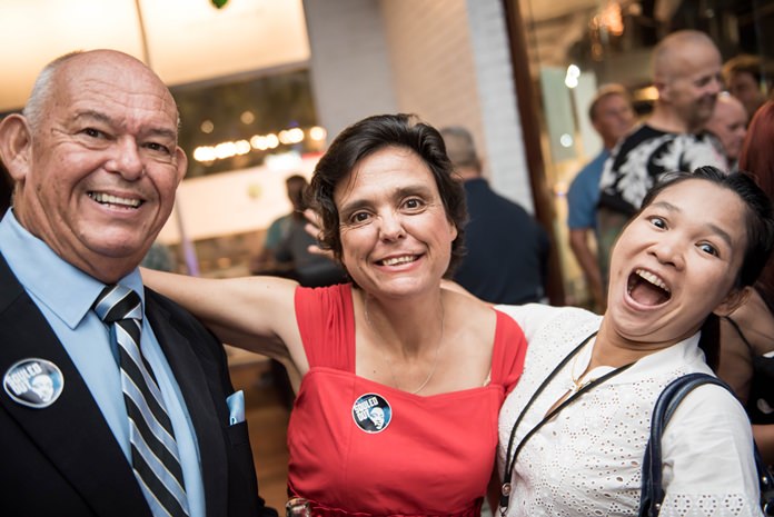 No strangers to Souled Out events, Rodney Charman, Margaret Granger and Pai from the Hand to Hand Foundation.