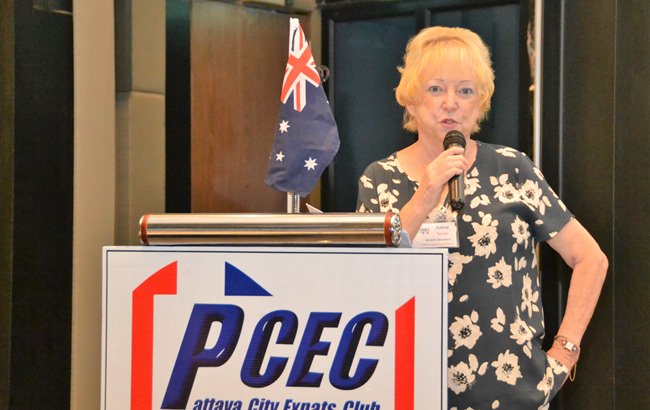 Anne (Top Sheila) Smith helps her PCEC audience learn to be an Aussie for a day by providing them with some of Australia’s fascinating history.