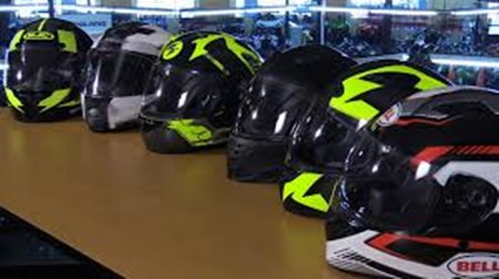 Helmets.