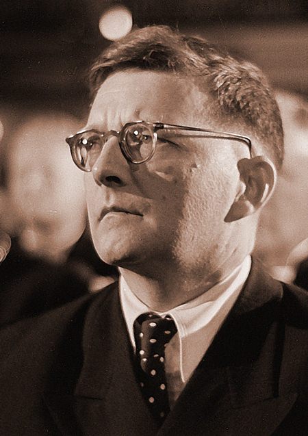 Shostakovich in 1950. (Deutsche Fotothek)