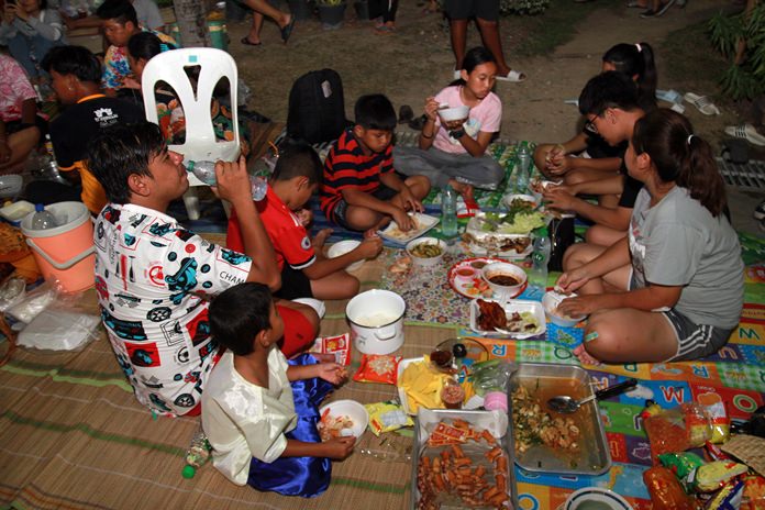 After the feast, residents are entitled to enjoy the meal together but nobody is allowed to take the food home.