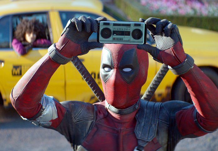 This image released by Twentieth Century Fox shows Ryan Reynolds in a scene from “Deadpool 2.” (Twentieth Century Fox via AP)