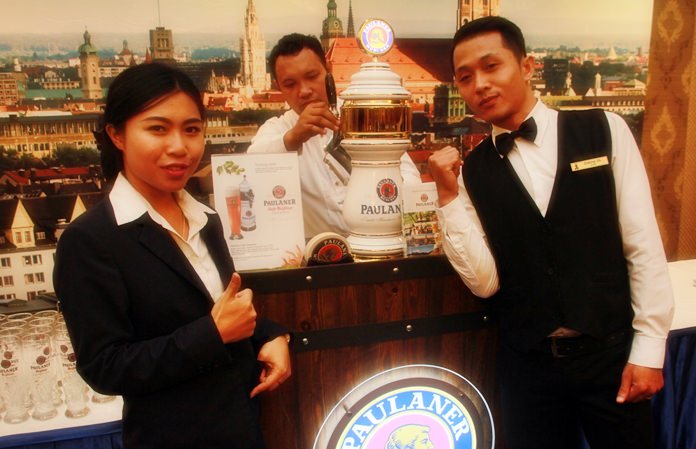 The Paulaner team ensured there was a constant supply of the world’s favourite Paulaner Bier direct from Munich.