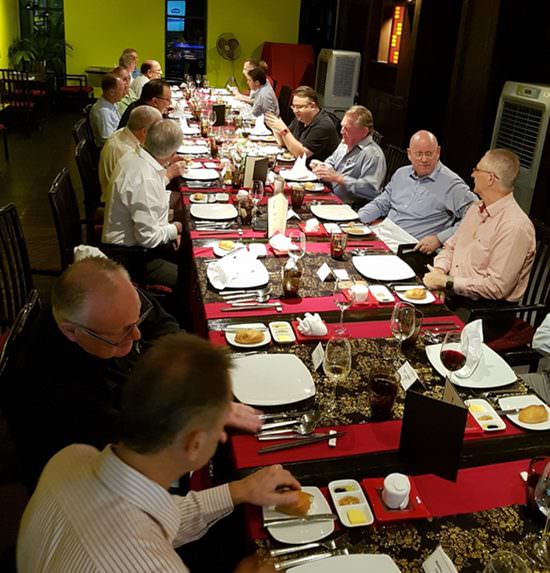 Last week the Eastern Seaboard Businessmen’s dinner returned to its full strength with a group of 22 prominent businessmen.