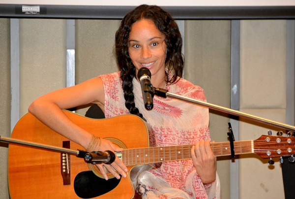 Maya McClean entertains the PCEC audience with several of her original songs as she also discussed her past music and entertainment career and her current endeavors as a life coach.