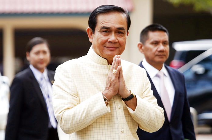 Prime Minister Prayuth Chan-ocha is shown in this Tuesday, Sept. 11, 2018, file photo. (AP Photo/Sakchai Lalit)