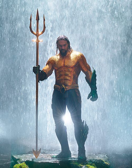 This image released shows Jason Momoa in a scene from "Aquaman." (Warner Bros. Pictures via AP)