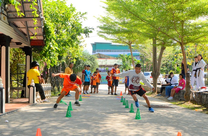 Kids were taught the basics of tennis, but also got to take part in other activities organized for youths.