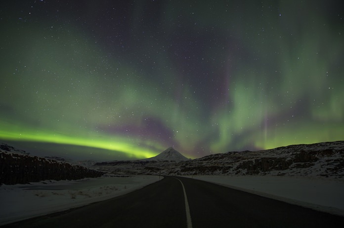 Police in Iceland say sleep-deprived tourists are dividing their attentions between the road and the sky, and often underestimate the challenging conditions posed by Iceland’s twisty, narrow, often-icy roads in the winter. (AP Photo/Rene Rossignaud, file)