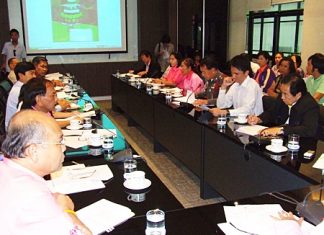 Officials meet to discuss plans for this year’s Loy Krathong festival in Pattaya.