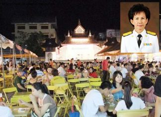 Assistant Health Minister Pansiri Kulnatsiri (inset) warns beer garden owners to not target their advertising to entice underage drinkers.